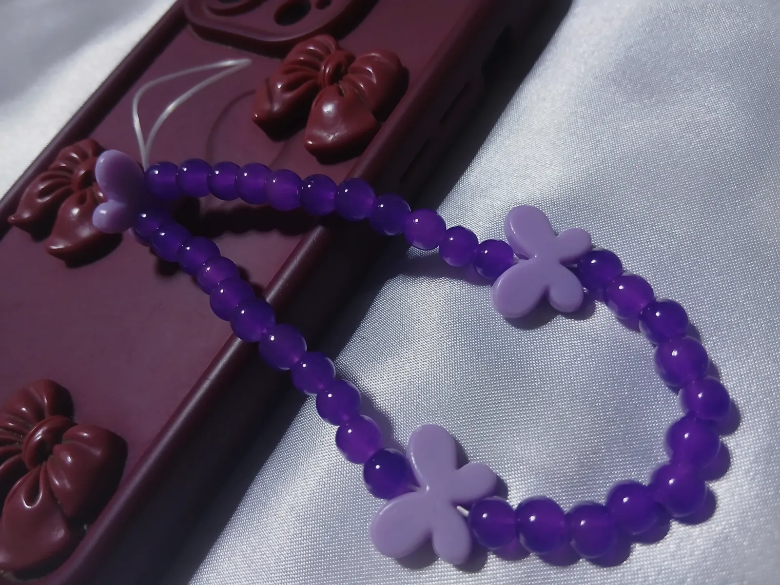 Charme phone tasbih papillon 9 – Fait main 2