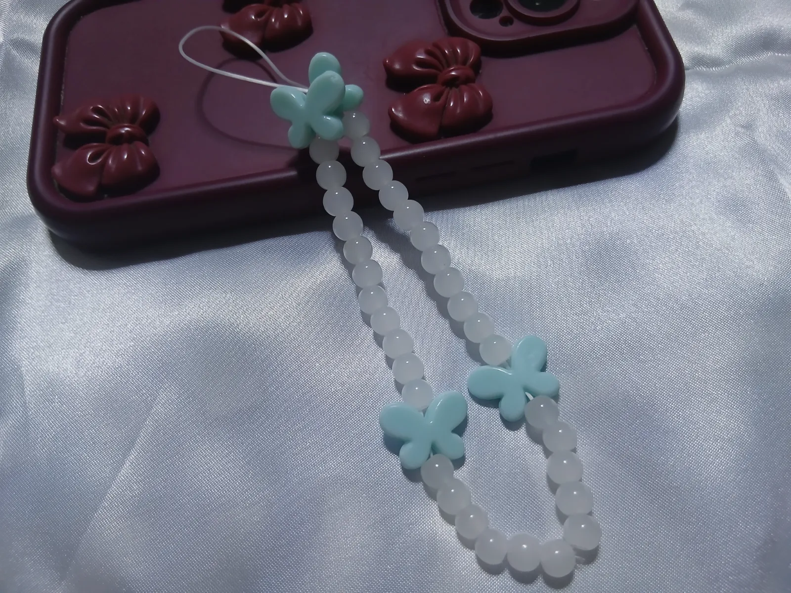 Charme phone tasbih papillon Nour 2 – Fait main – taille Taille unique 2