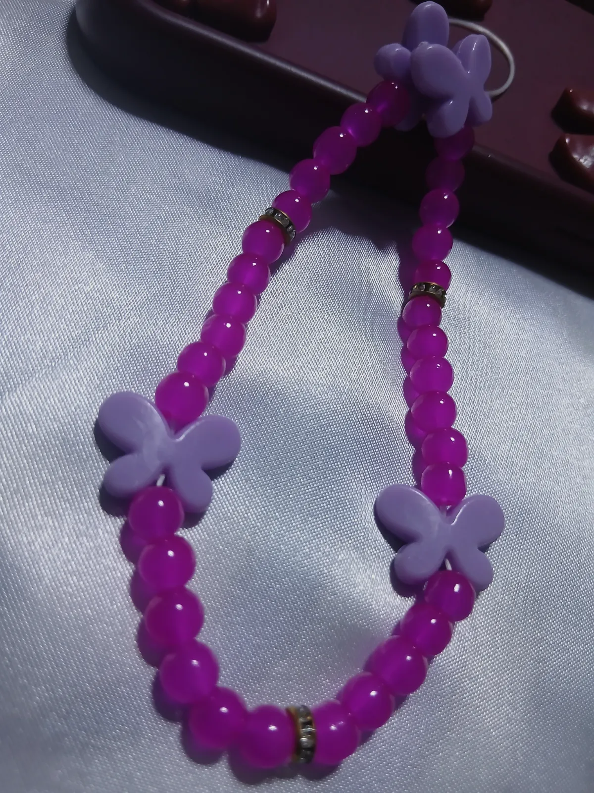 Charme phone tasbih papillon Nour 10 – Fait main 2