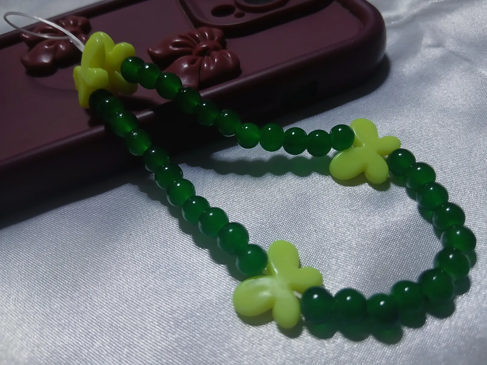 Charme phone tasbih papillon Nour 17 – Fait main 4