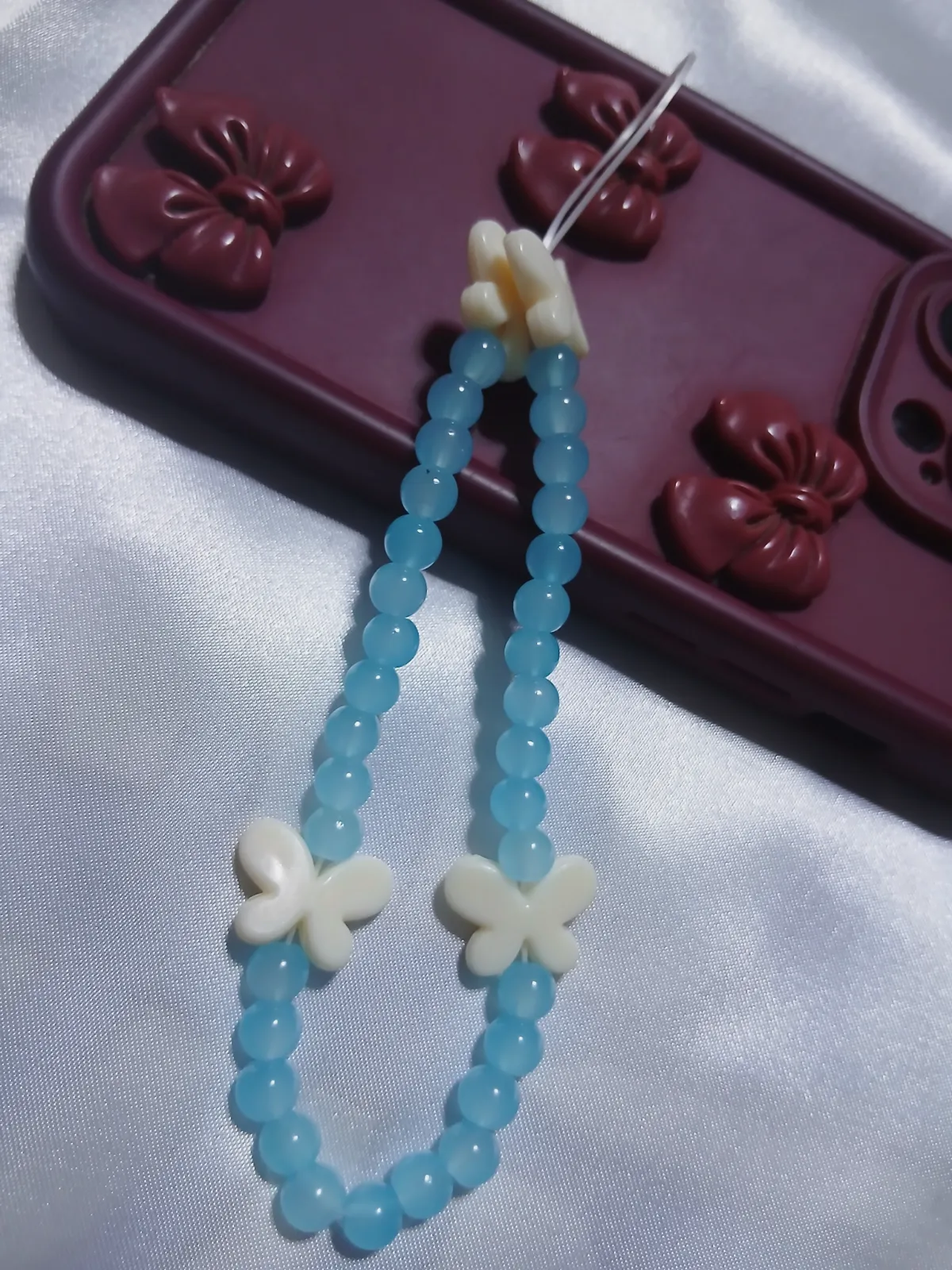 Charme phone tasbih papillon Nour 4 – Fait main – taille Taille unique 6