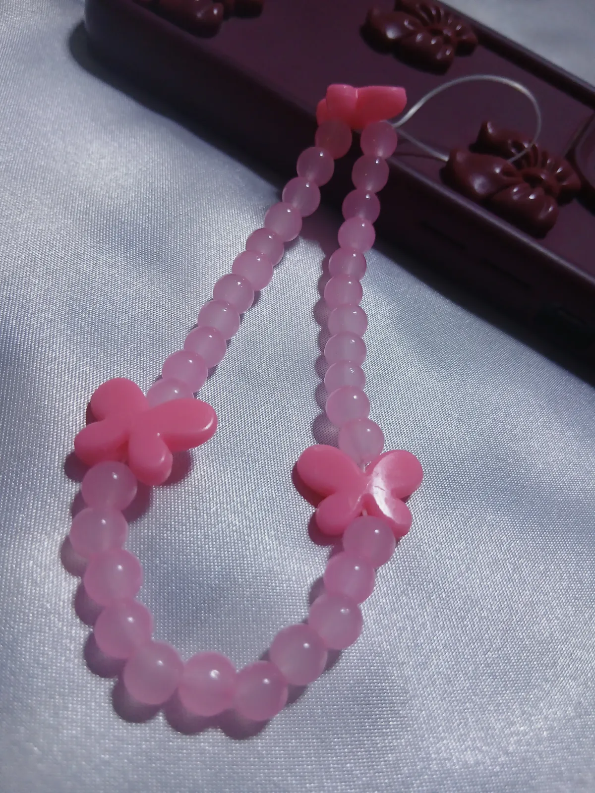 Charme phone tasbih papillon Nour 12 – Fait main 6