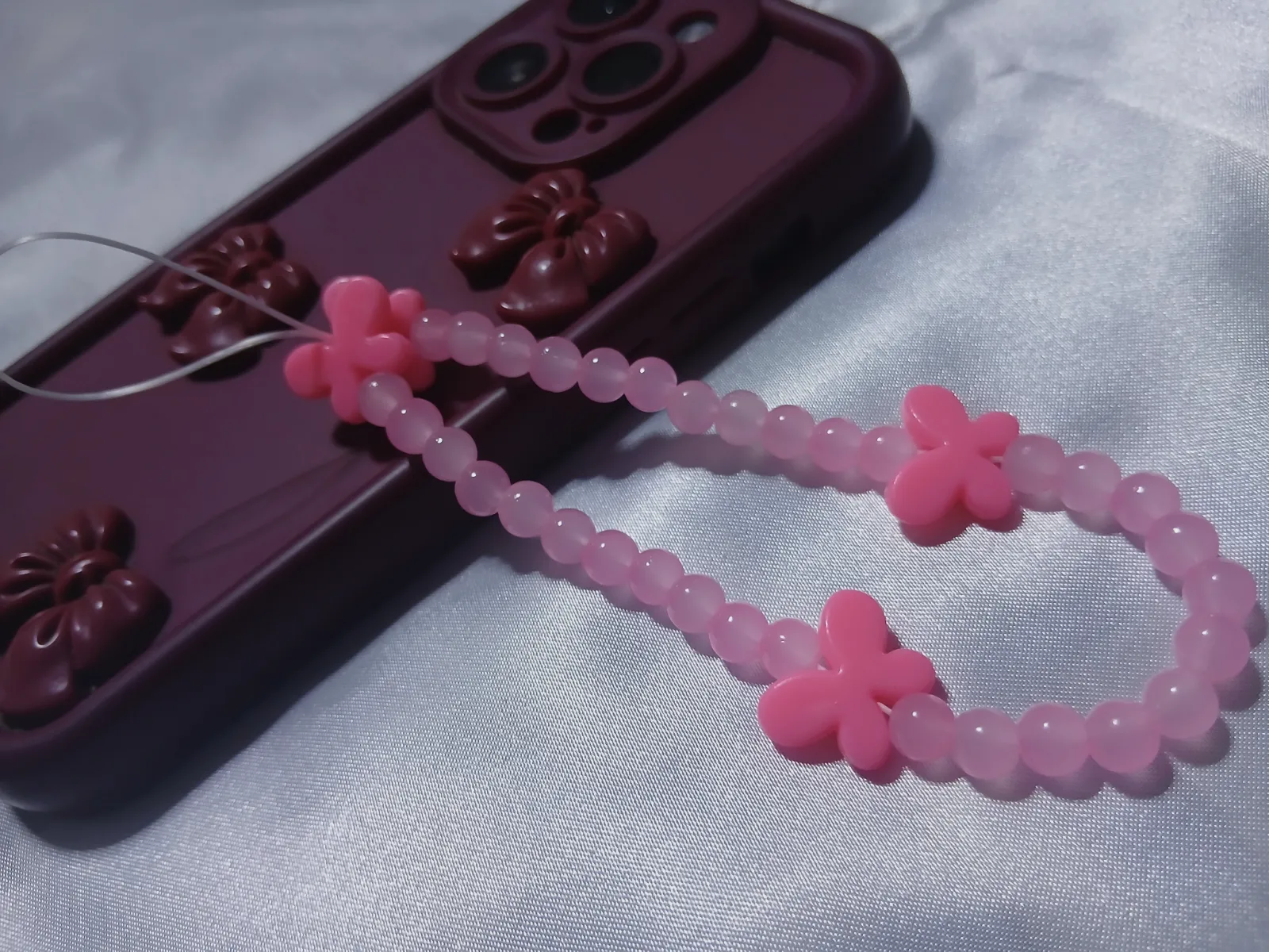 Charme phone tasbih papillon Nour 11 – Fait main 5