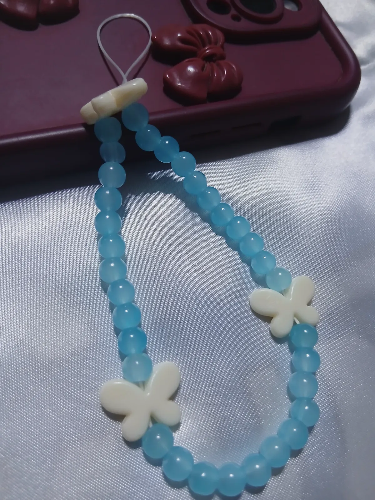 Charme phone tasbih papillon Nour 5 – Fait main – taille Taille unique 2