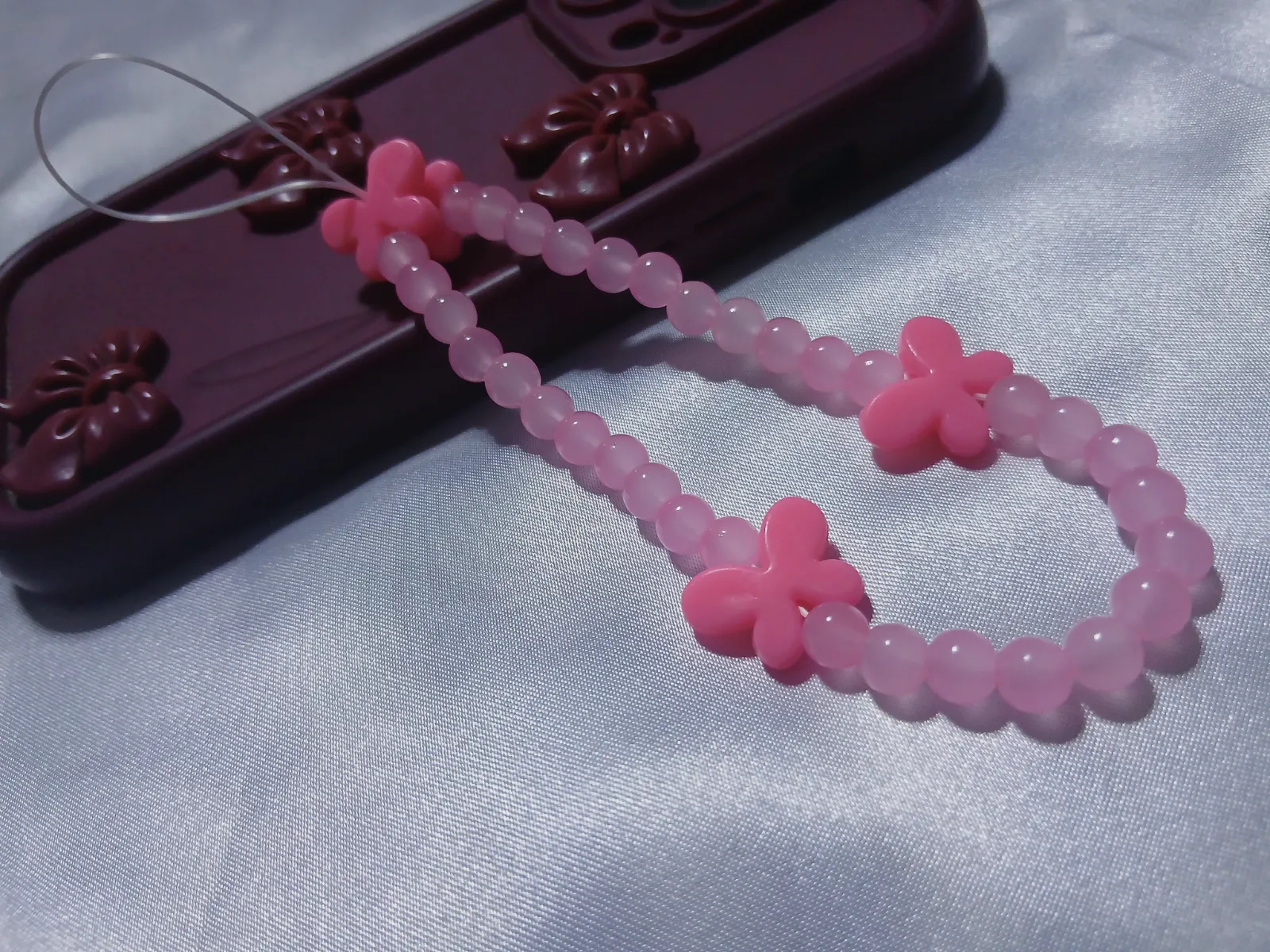 Charme phone tasbih papillon Nour 11 – Fait main 2