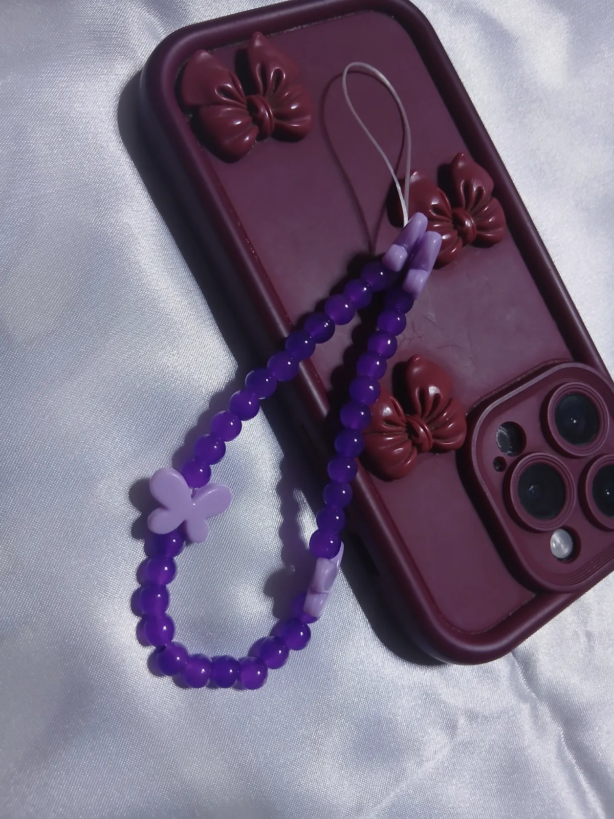 Charme phone tasbih papillon 9 – Fait main 5