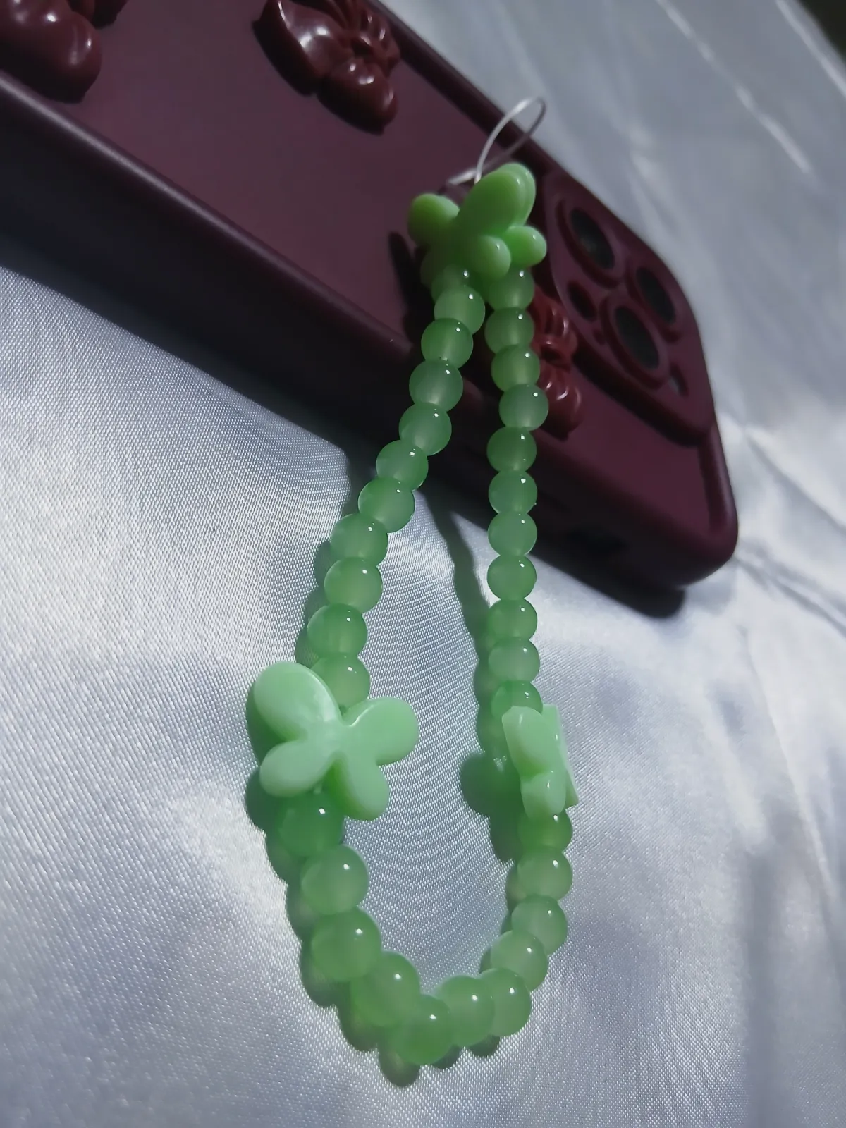 Charme phone tasbih papillon Nour 14 – Fait main 3