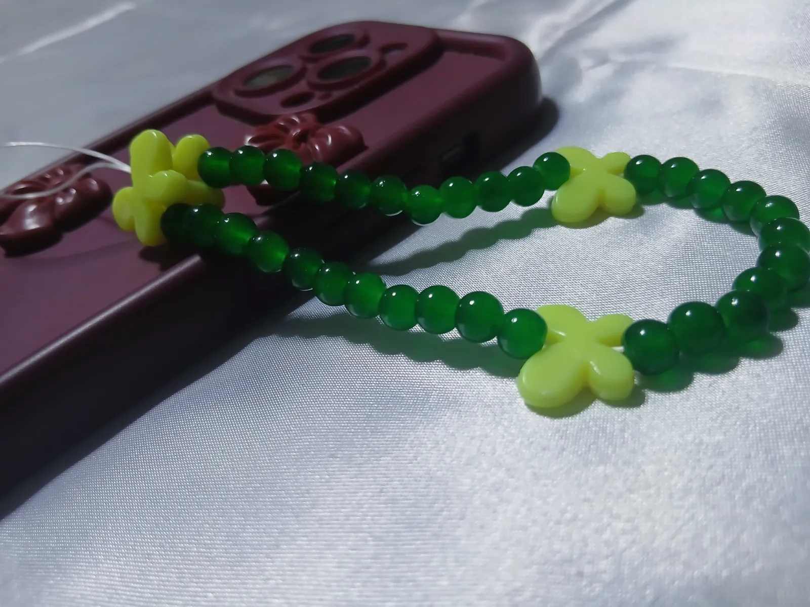 Charme phone tasbih papillon Nour 17 – Fait main 6