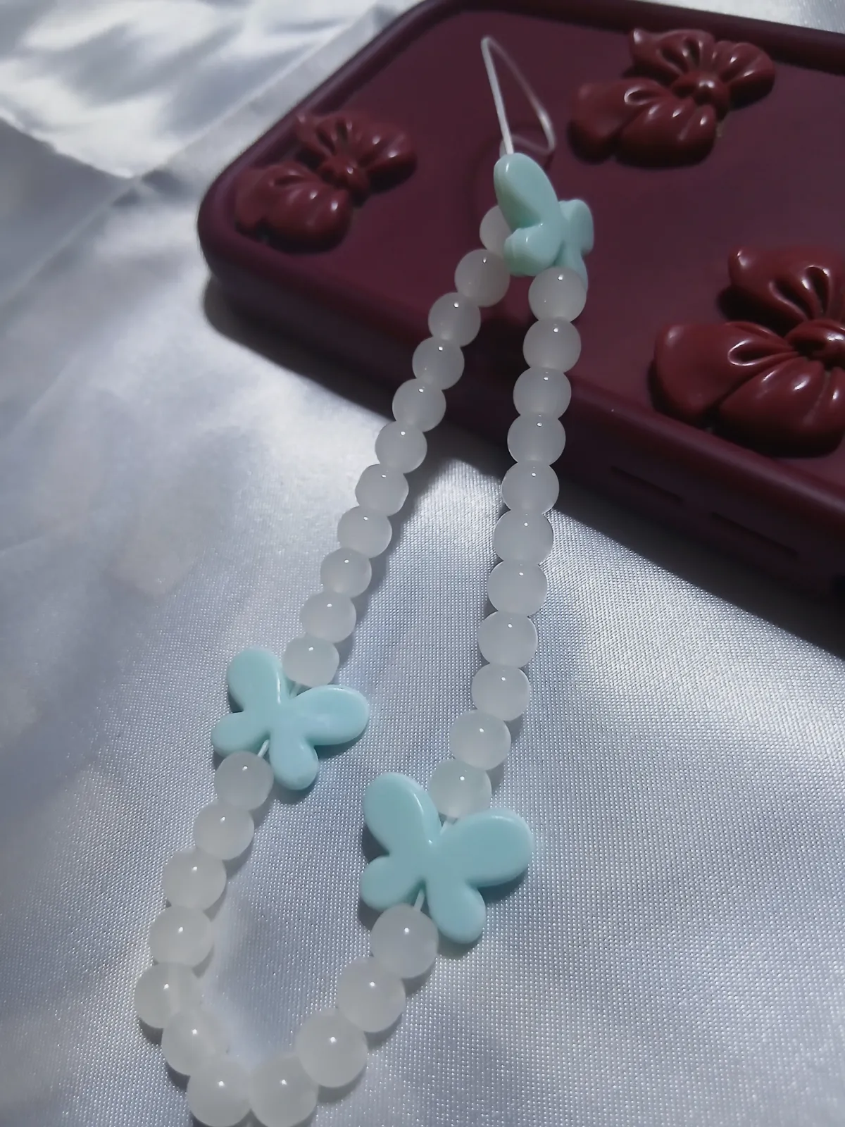 Charme phone tasbih papillon Nour 6 – Fait main – taille Taille unique 4