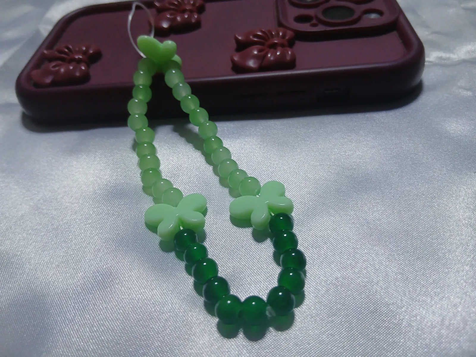 Charme phone tasbih papillon Nour 16 – Fait main 4