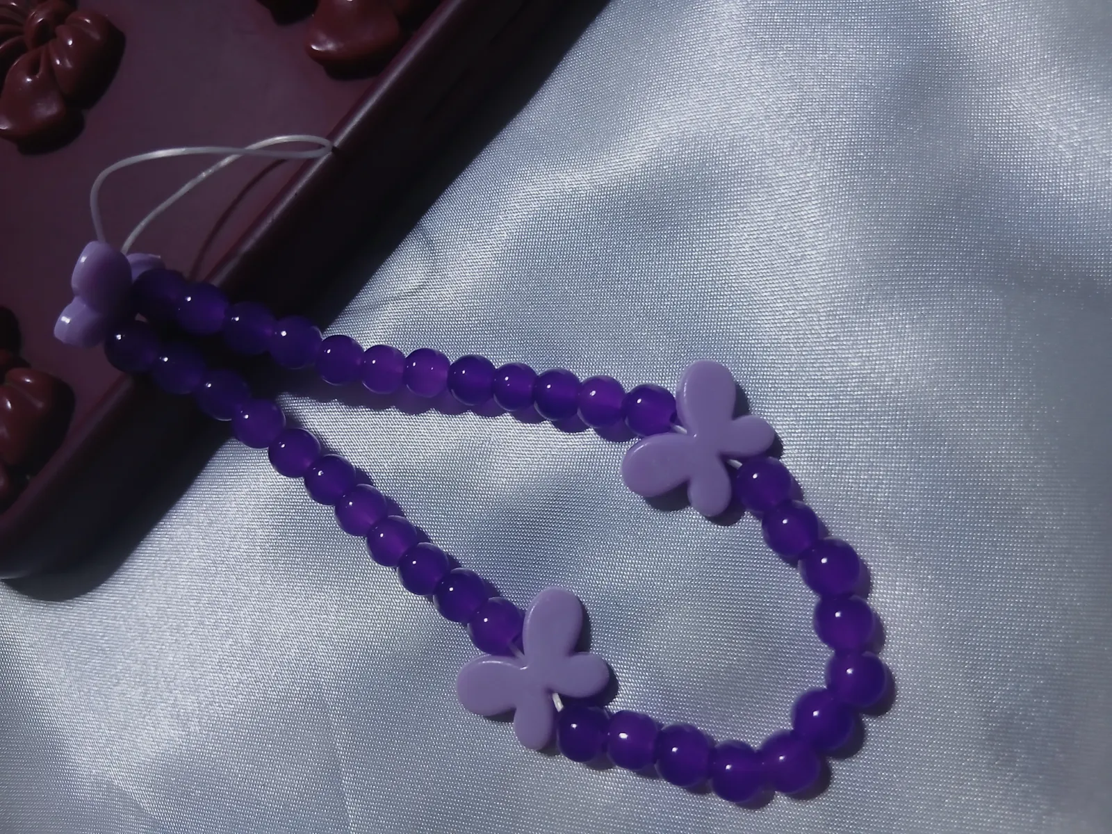 Charme phone tasbih papillon Nour 8 – Fait main 3