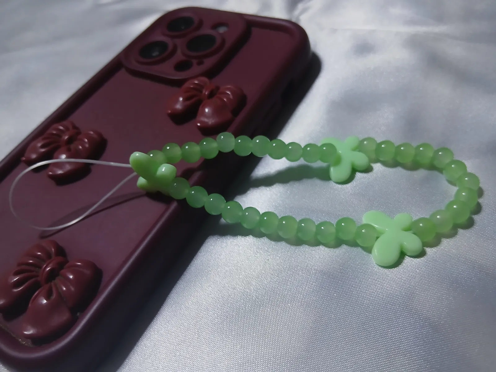 Charme phone tasbih papillon Nour 15 – Fait main 2