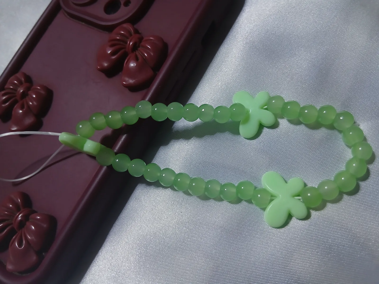Charme phone tasbih papillon Nour 15 – Fait main 3