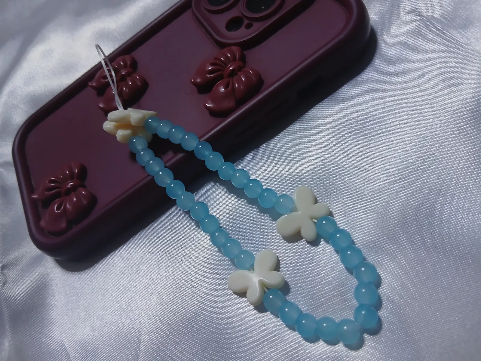 Charme phone tasbih papillon Nour 4 – Fait main – taille Taille unique 5
