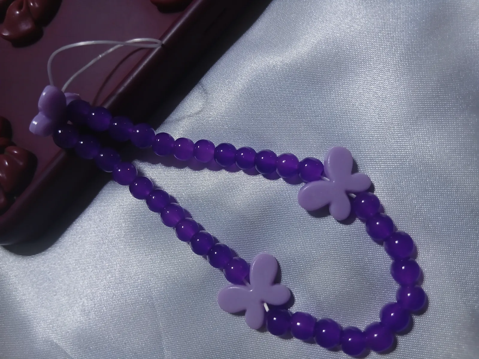 Charme phone tasbih papillon Nour 8 – Fait main 2