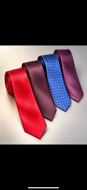 Lot de 4 cravates élégantes homme - Neuves – Angelo di Monti Collezione – taille Taille unique