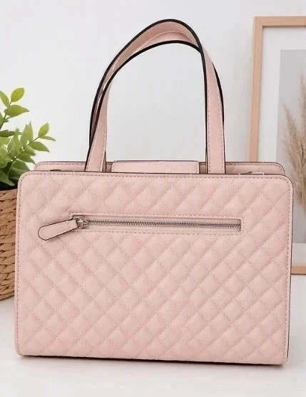 Sac à main Guess rose poudré matelassée – GUESS 5