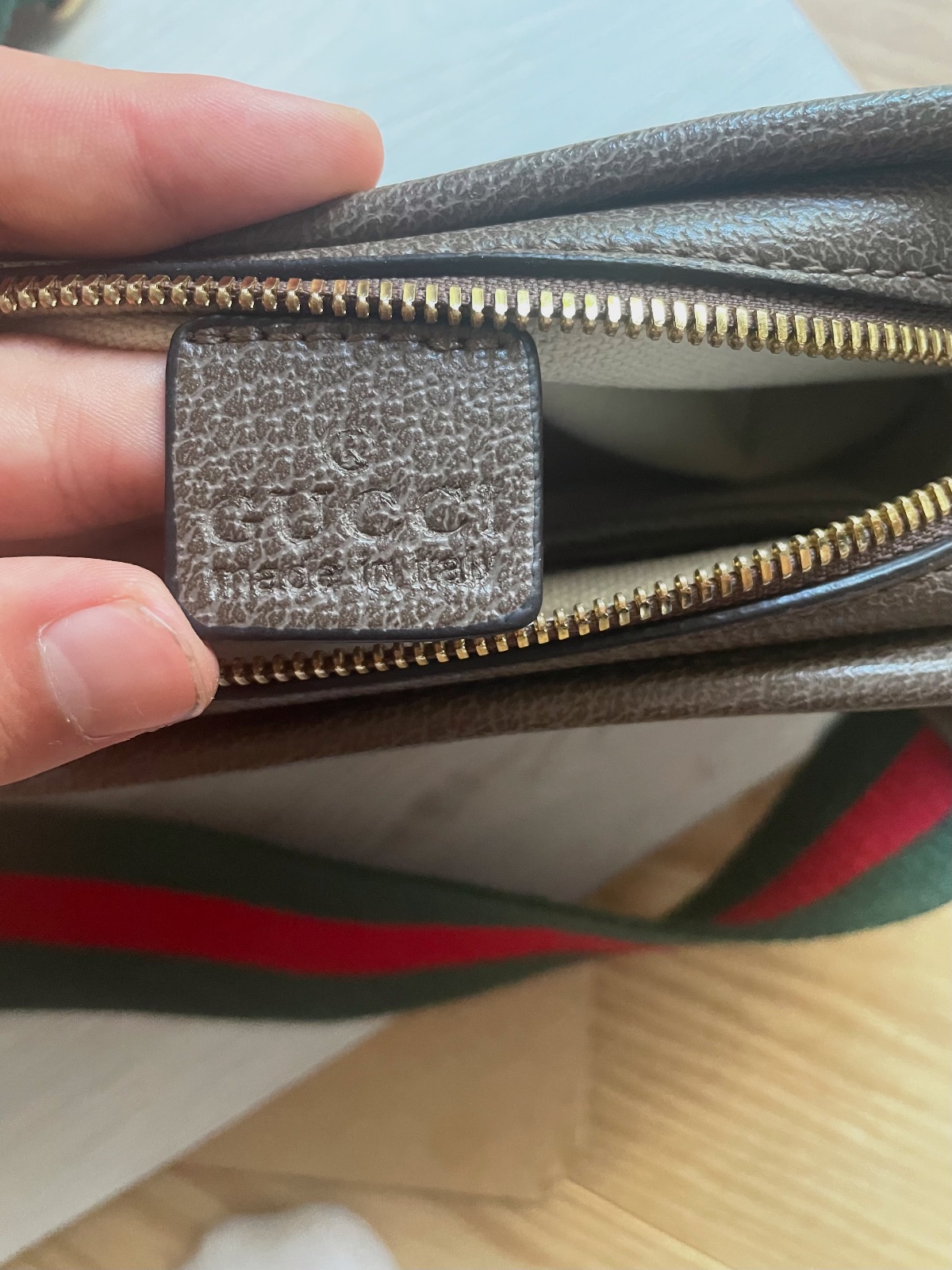 Sacoche Gucci Jumbo GG beige et cuir marron – Gucci – taille Taille unique 5