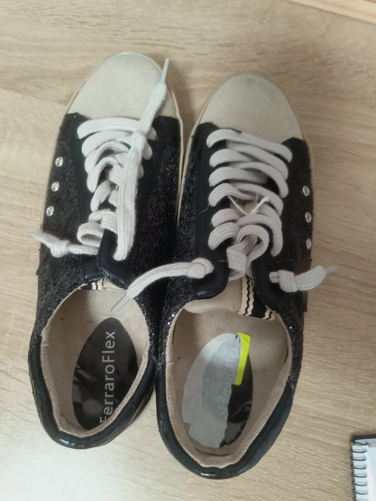 Zapatillas FerraroFlex Negras con Purpurina y Estrella – FerraroFlex – taille EU 37 3