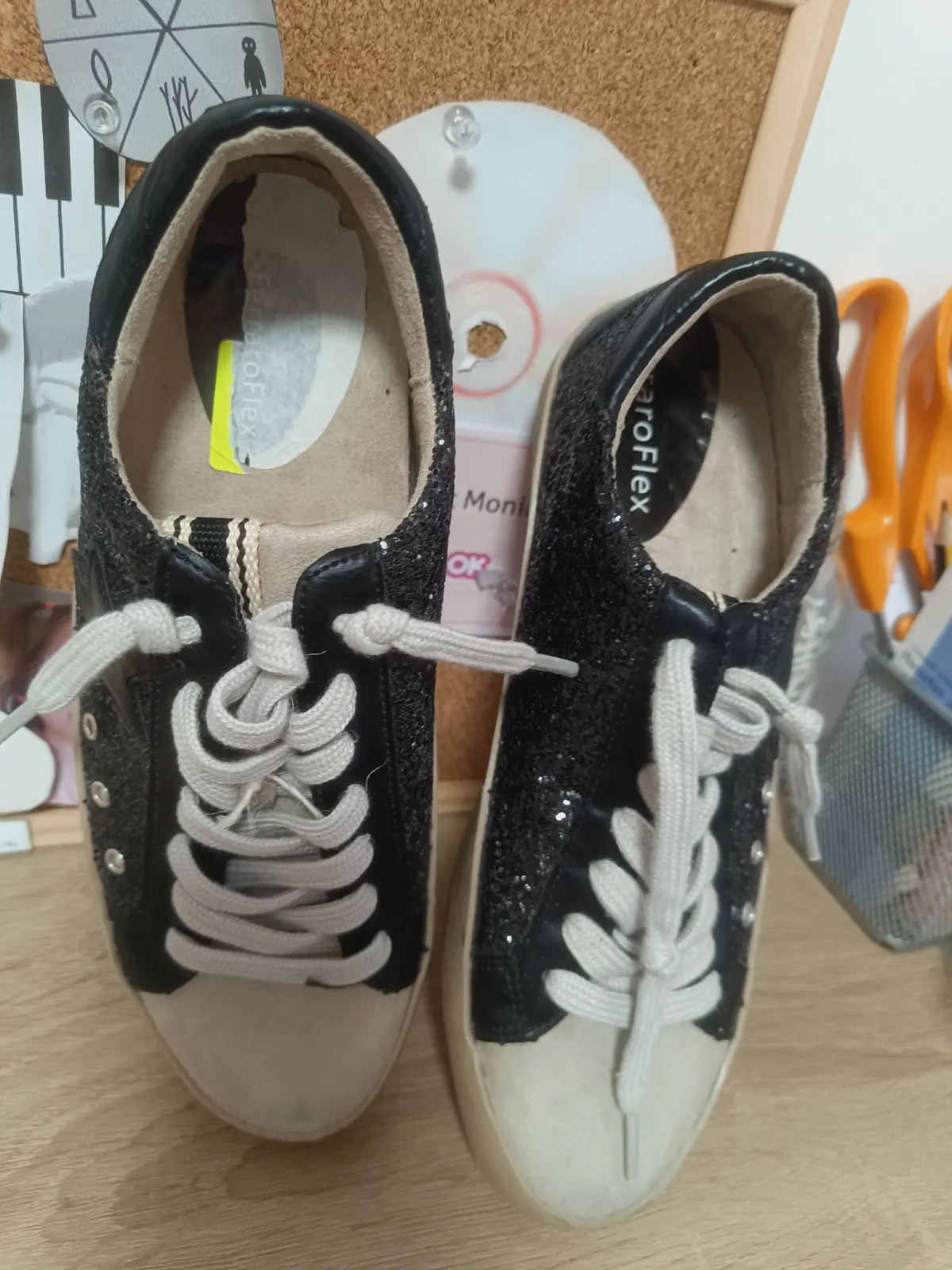 Zapatillas FerraroFlex Negras con Purpurina y Estrella – FerraroFlex – taille EU 37 4