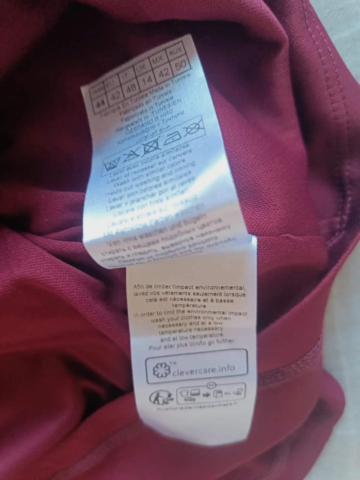 Falda corta granate con detalle fruncido Naf Naf – Naf Naf – taille XL 8