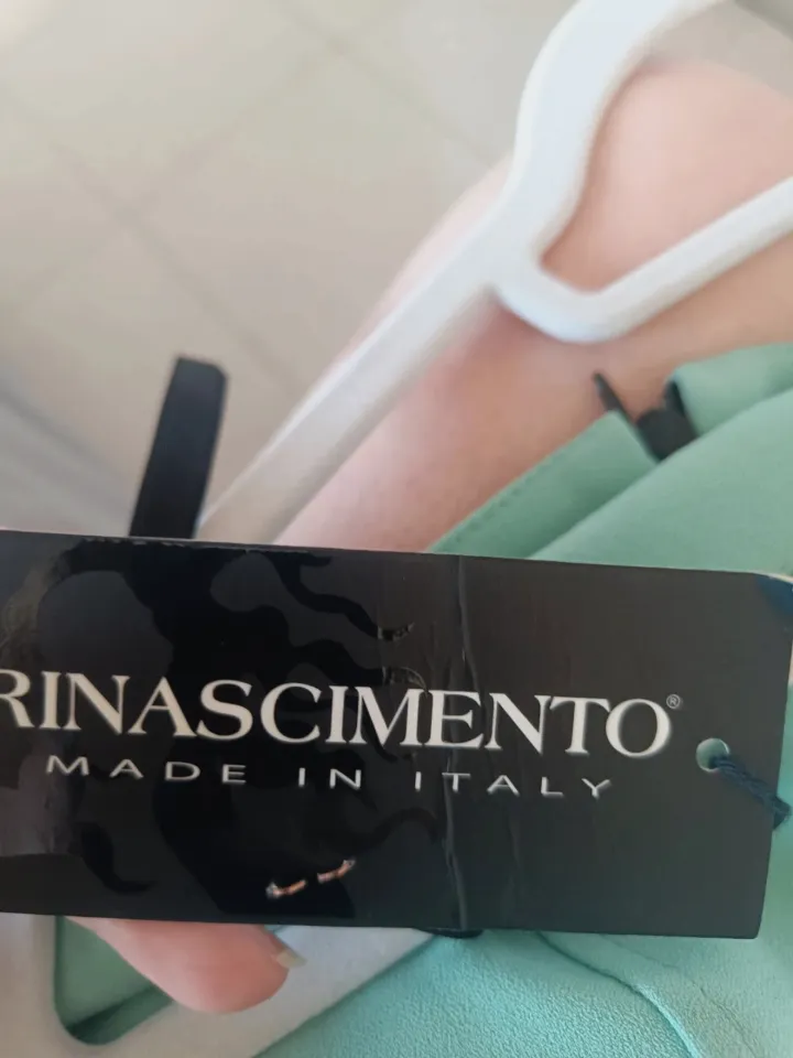 Vestido corto Rinascimento verde menta y negro – Rinascimento – taille M 4