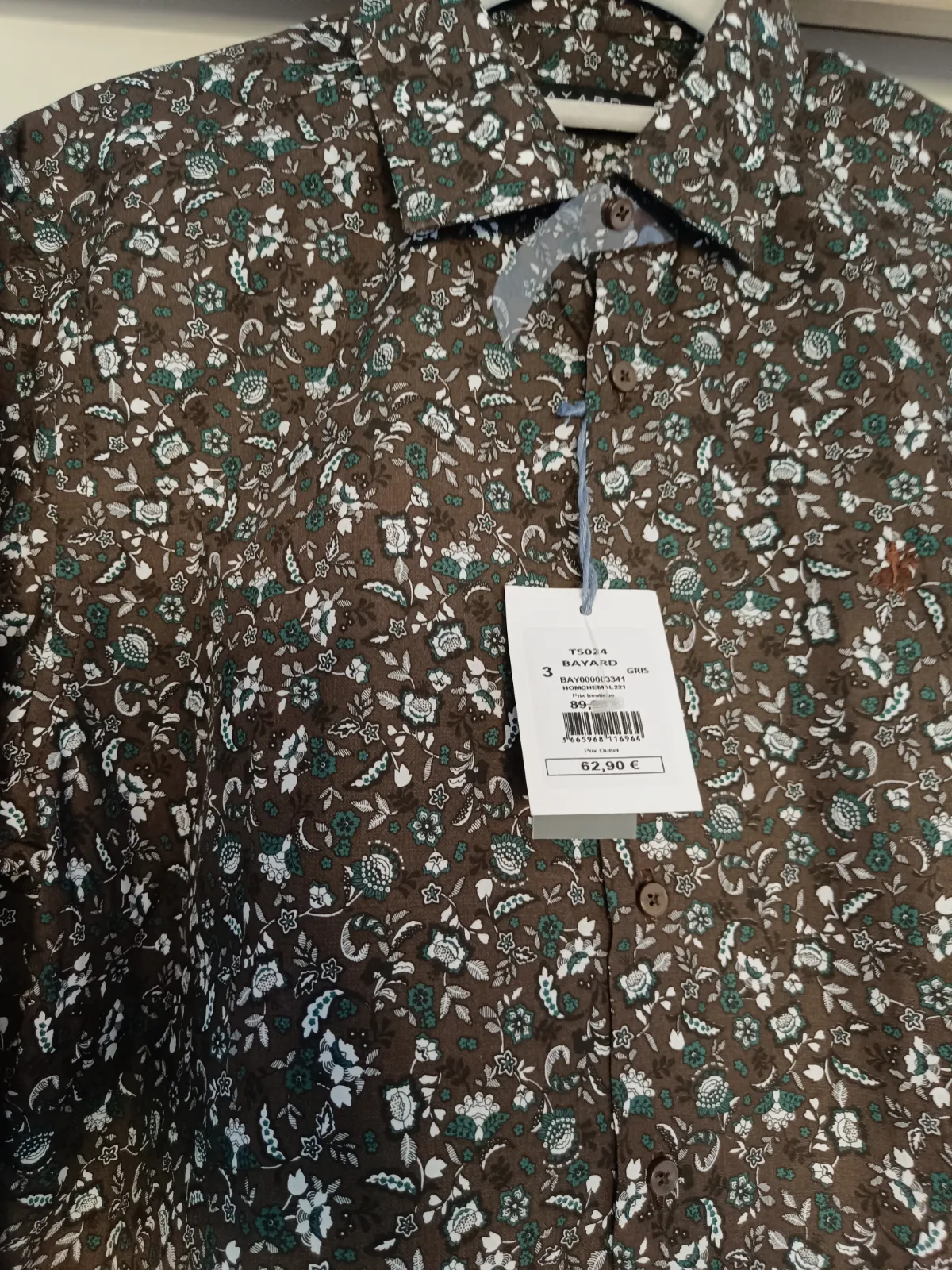 Camisa de flores de manga larga Bayard – Bayard – taille M 2