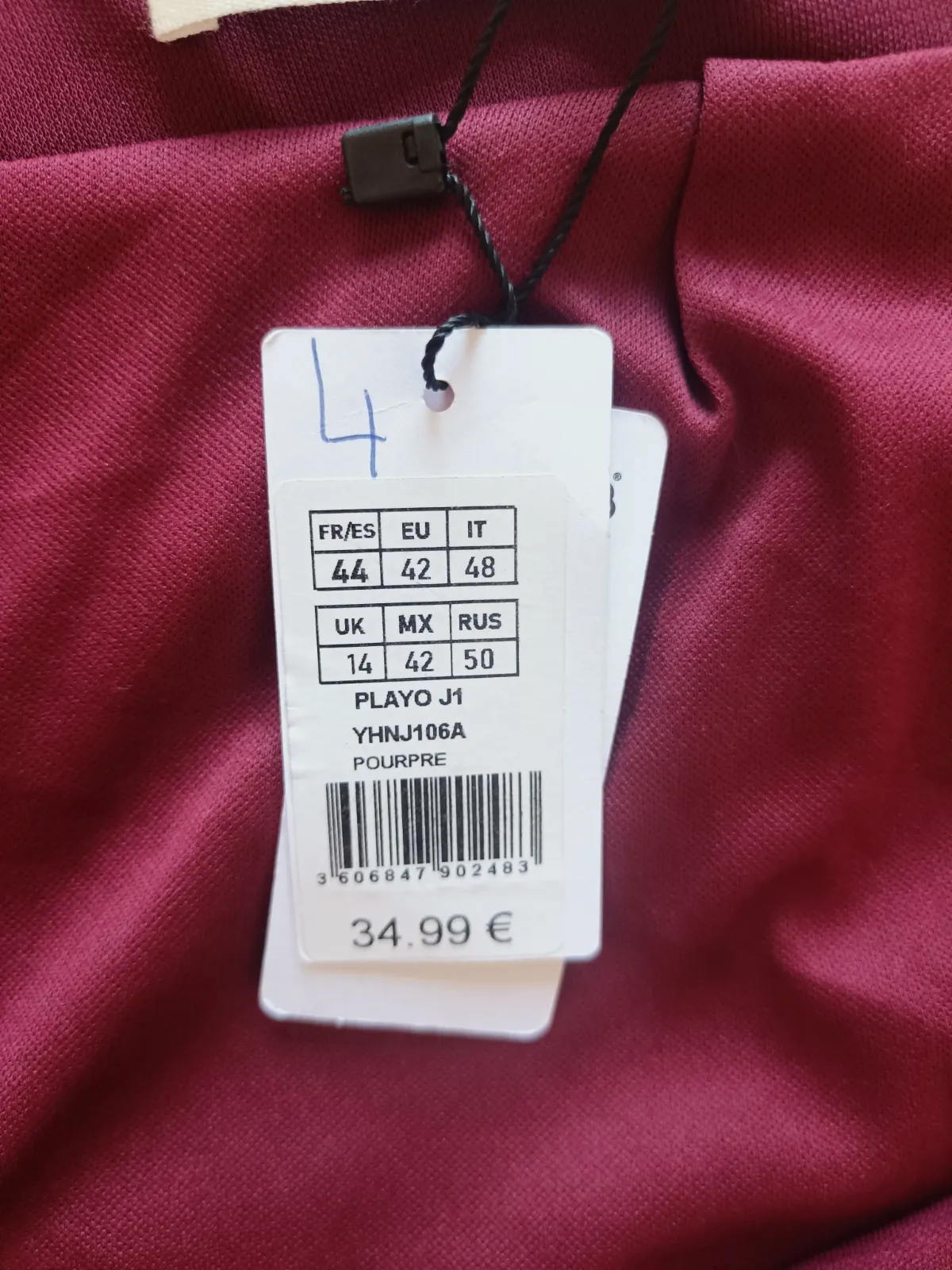 Falda corta granate con detalle fruncido Naf Naf – Naf Naf – taille XL 7