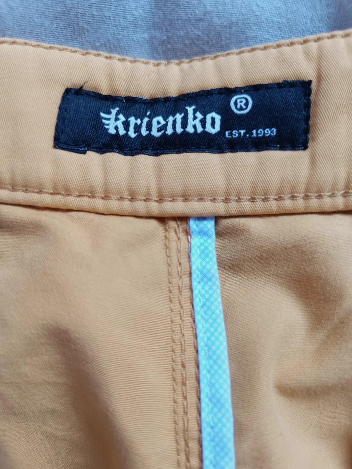 Pantalón corto chino Krienko mostaza – krienko – taille XXL 2