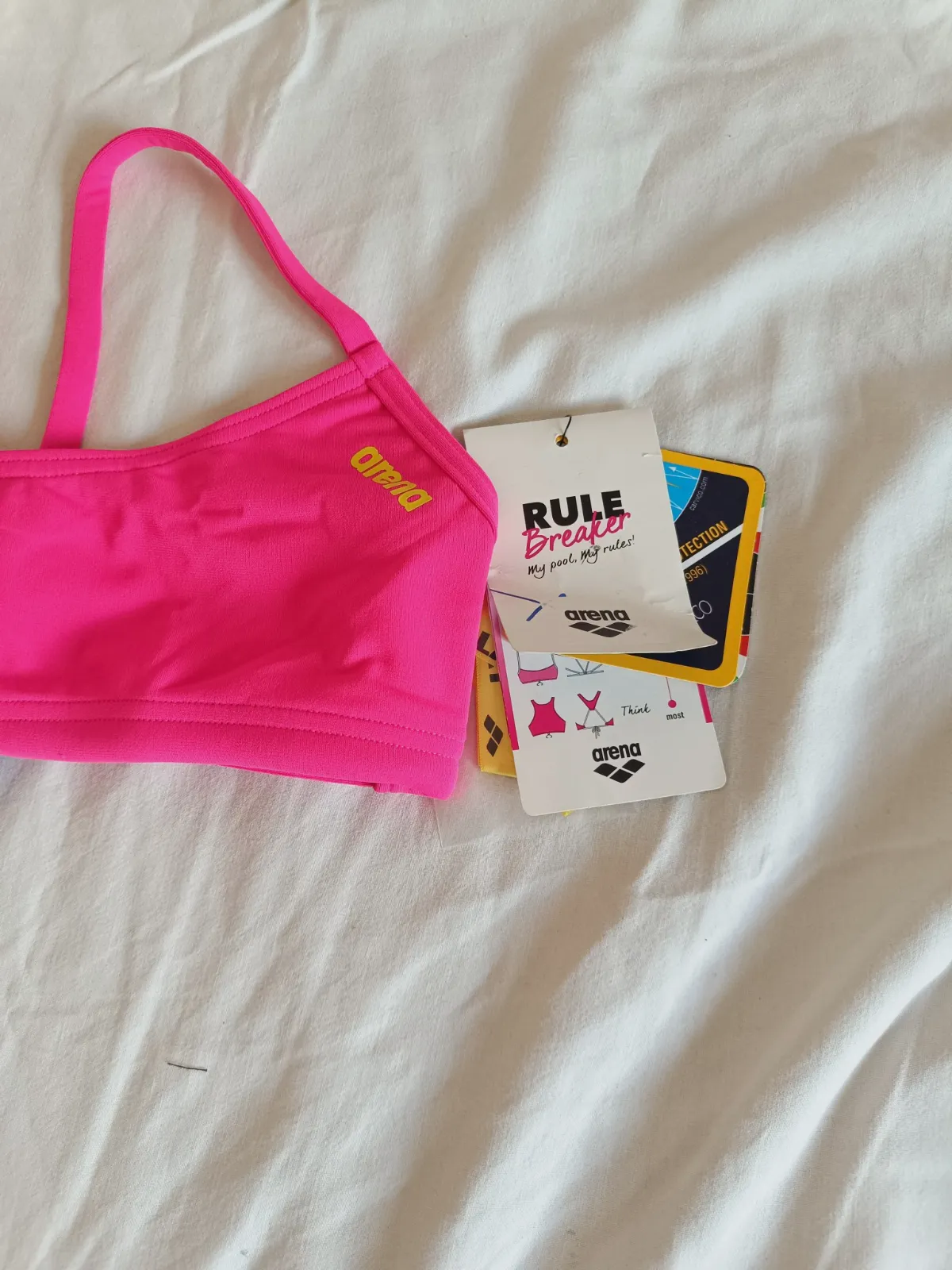 Top de bikini Arena Rule Breaker rosa – Arena – taille XS 2