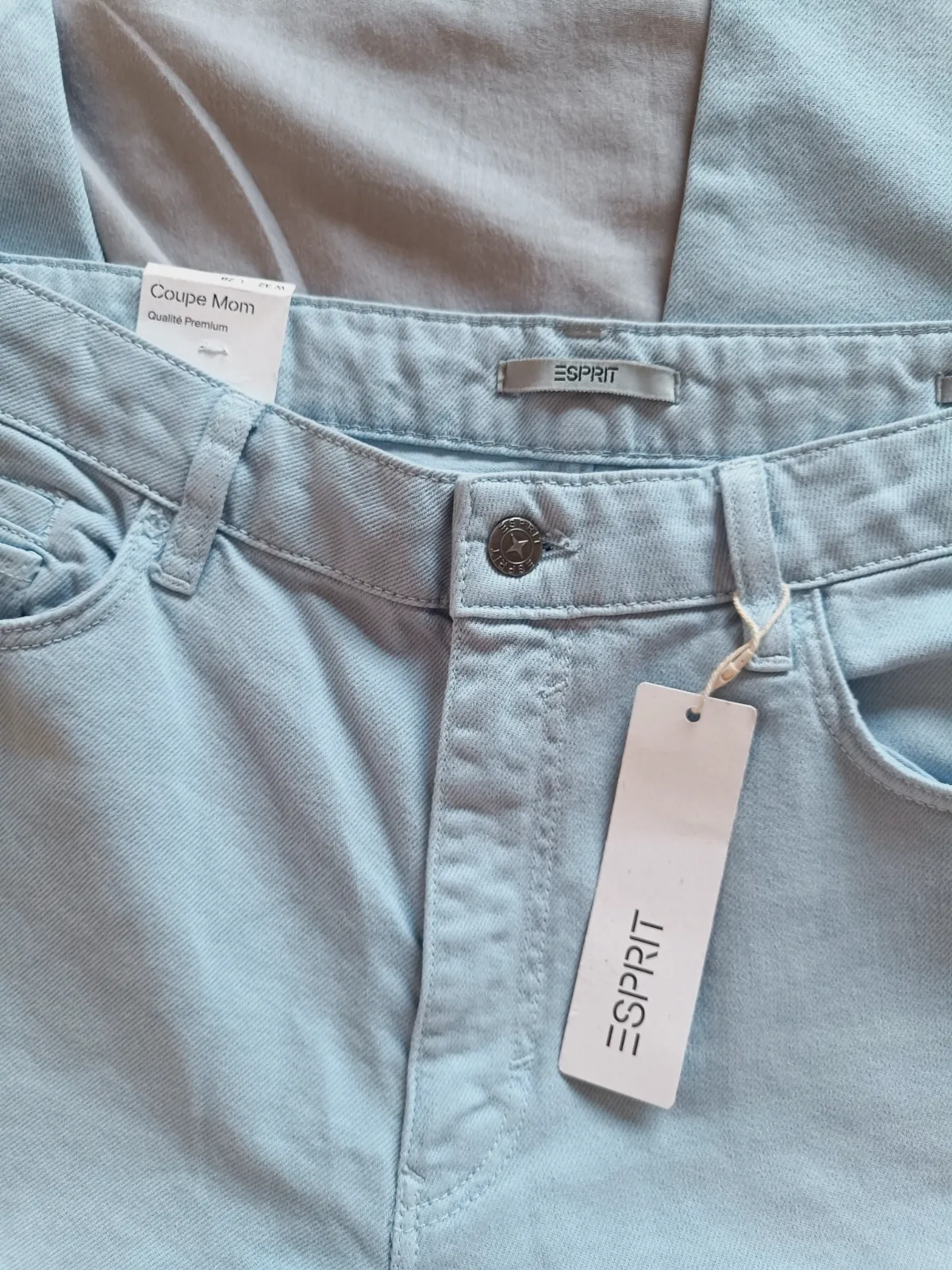 Pantalón vaquero Mom Esprit azul claro – Esprit – taille L 4