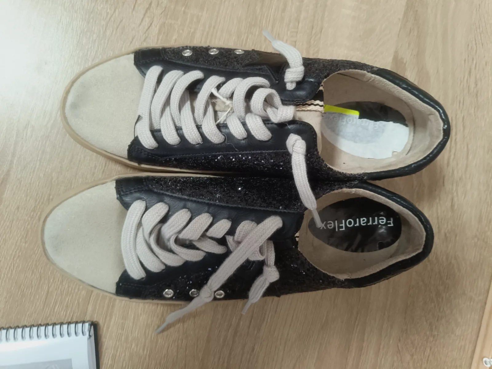 Zapatillas FerraroFlex Negras con Purpurina y Estrella – FerraroFlex – taille EU 37 5