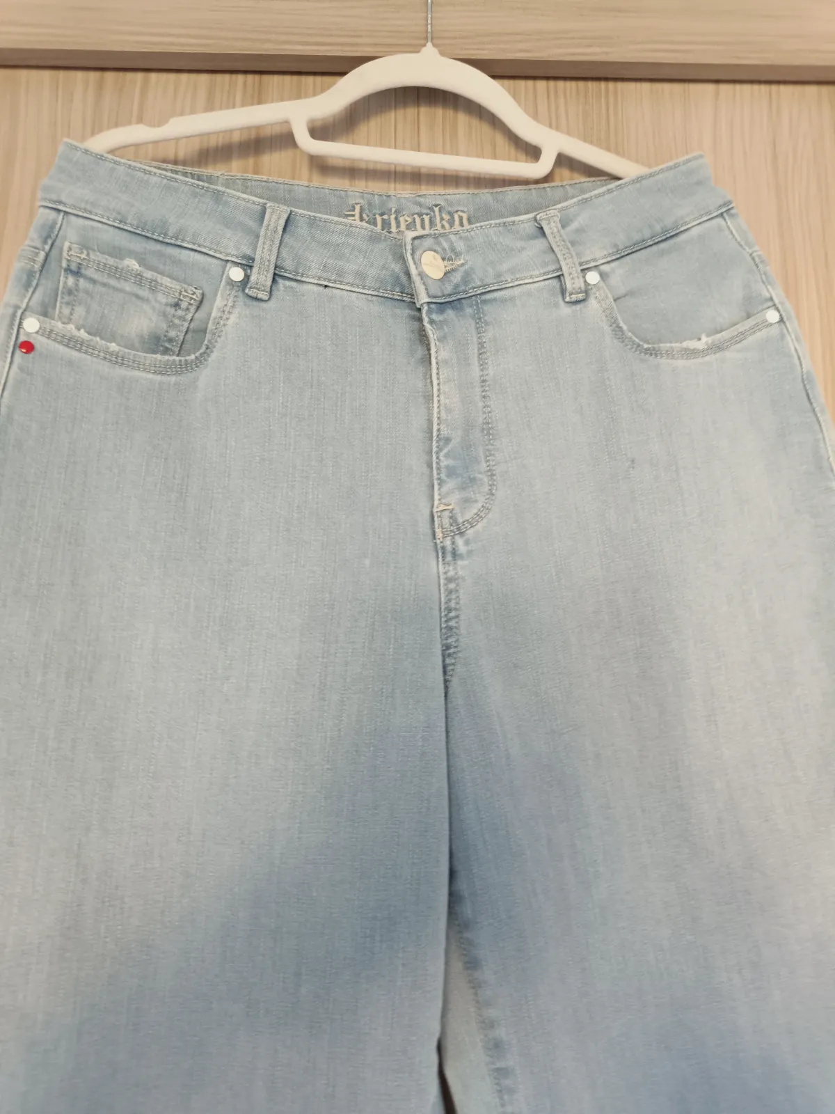 Vaqueros anchos con bordado Krienko – Krienka – taille M 3