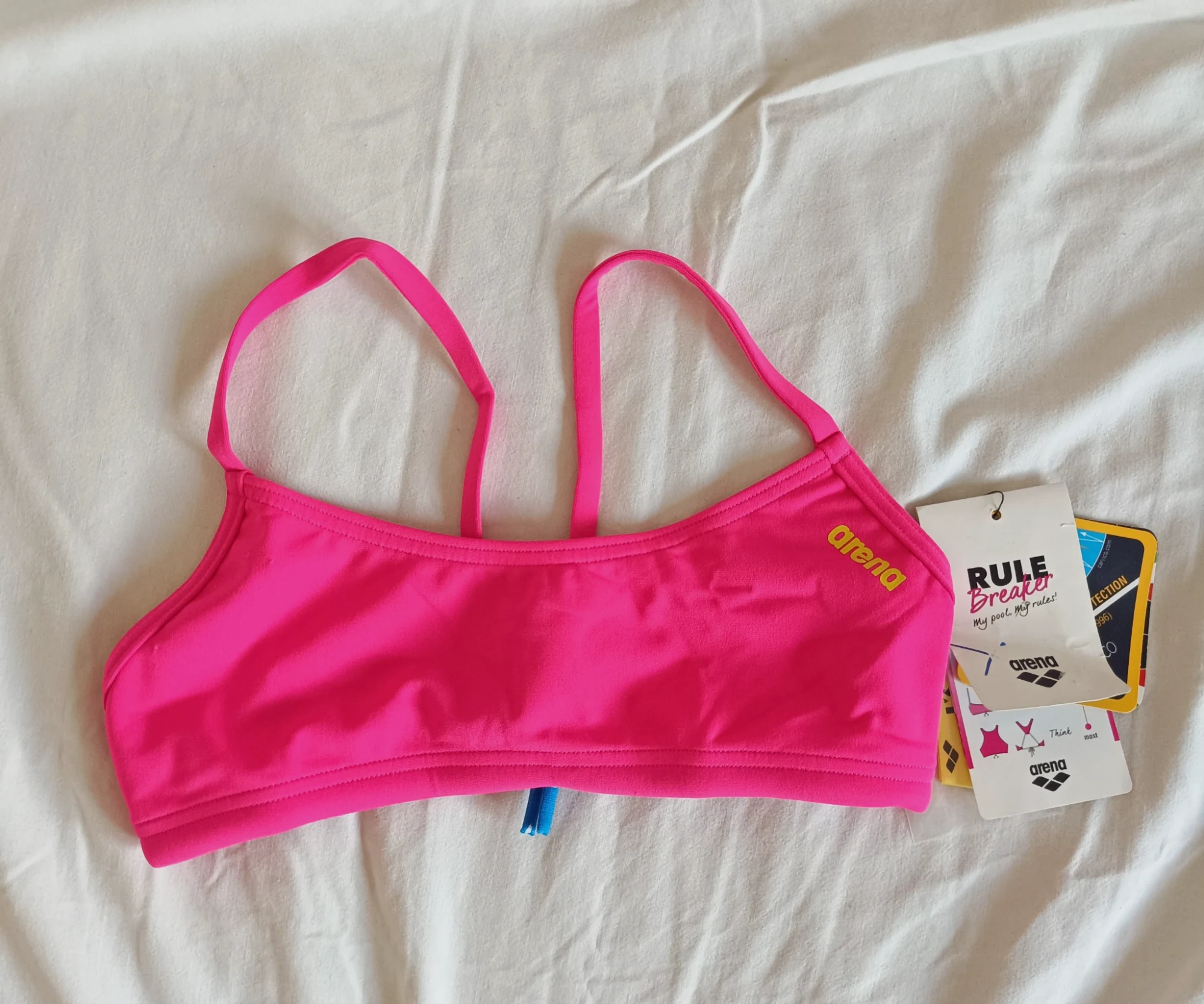 Top de bikini Arena Rule Breaker rosa