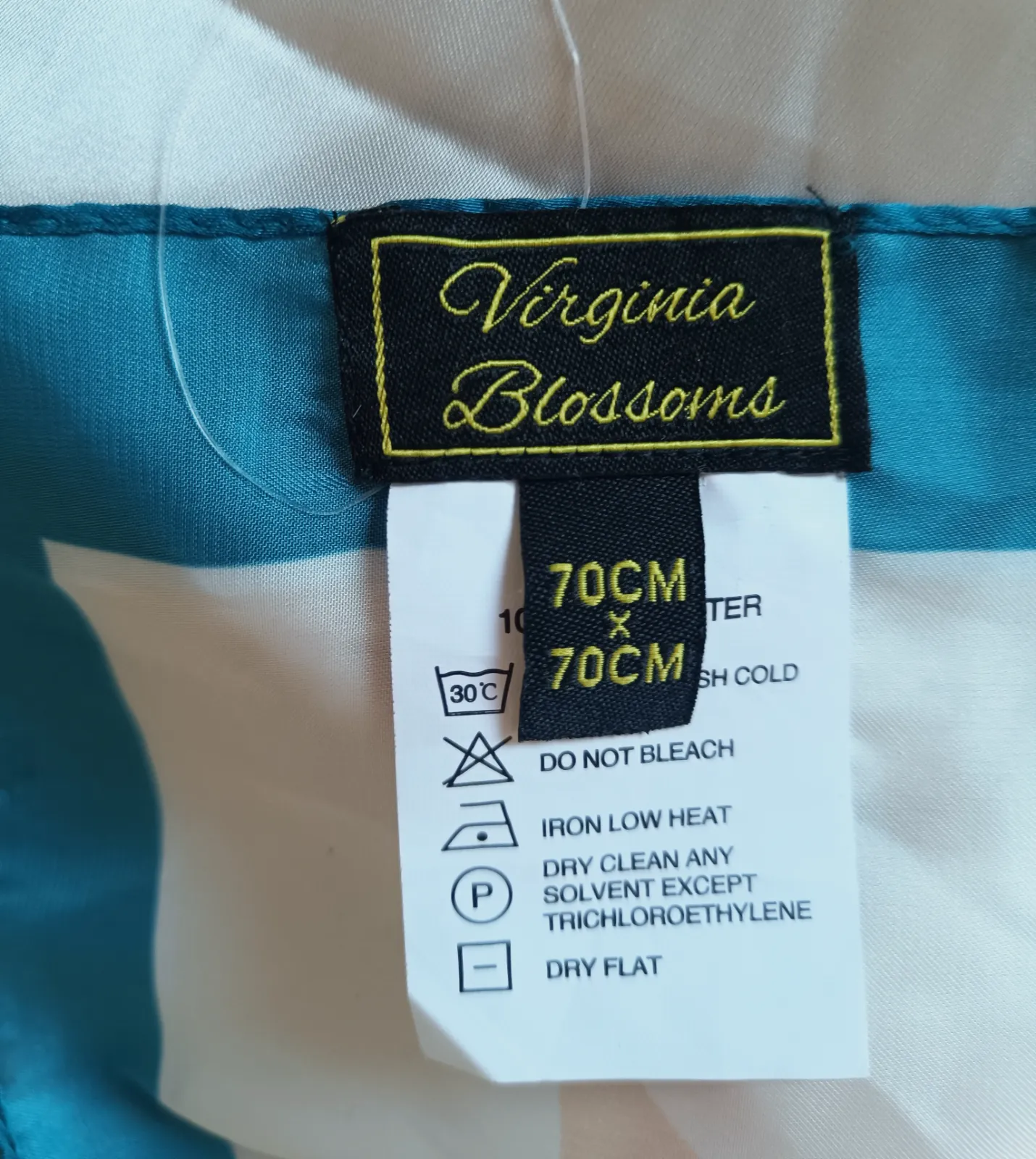 Pañuelo de seda floral y estampado de zorro – Virginia Blossoms – taille Taille unique 5