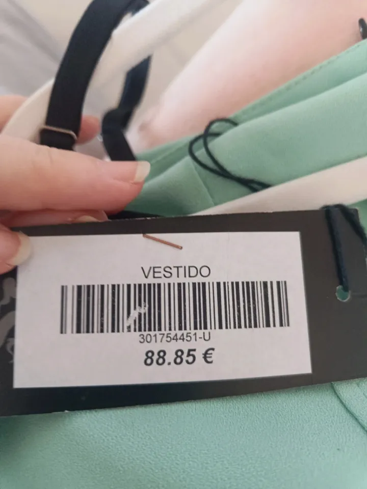Vestido corto Rinascimento verde menta y negro – Rinascimento – taille M 5
