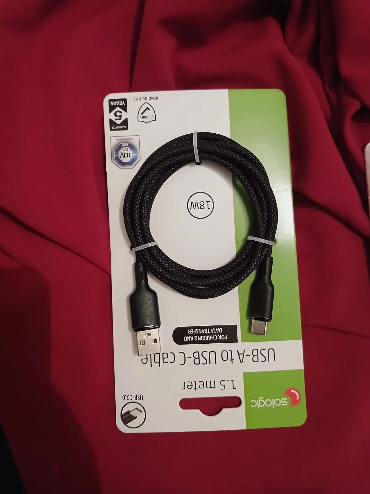 Câble Sologic USB-A vers USB-C 1,5m – Sologic 2