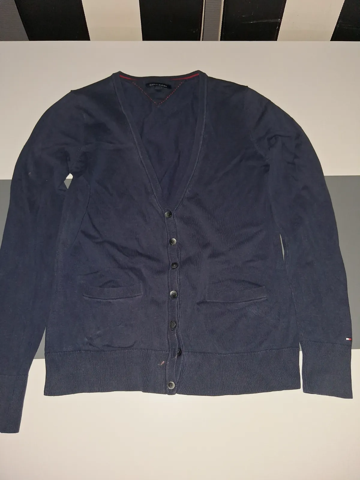Gilet cardigan Tommy Hilfiger bleu marine – Tommy Hilfiger – taille S 2