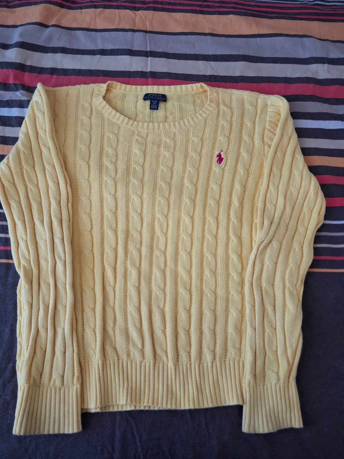 Pull torsadé jaune Polo Ralph Lauren – Polo Ralph Lauren – taille 14 ans 3