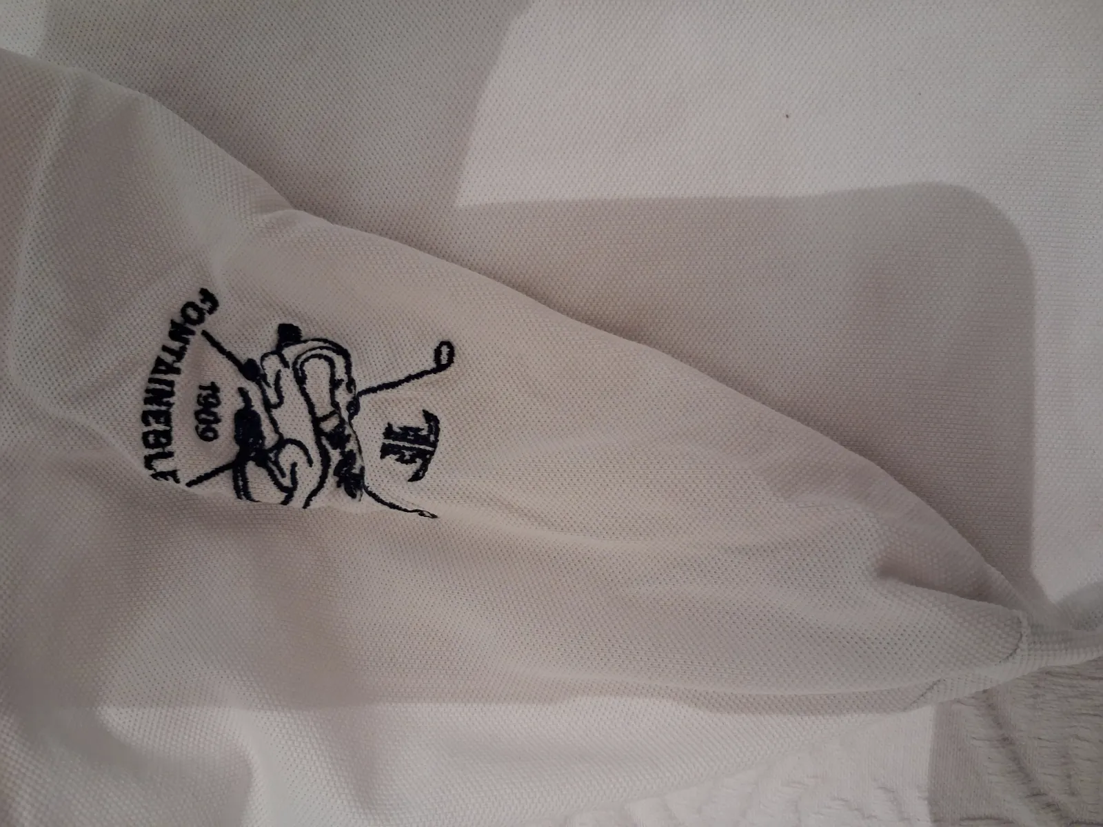 Polo à manches courtes blanc – Lacoste – taille M 3