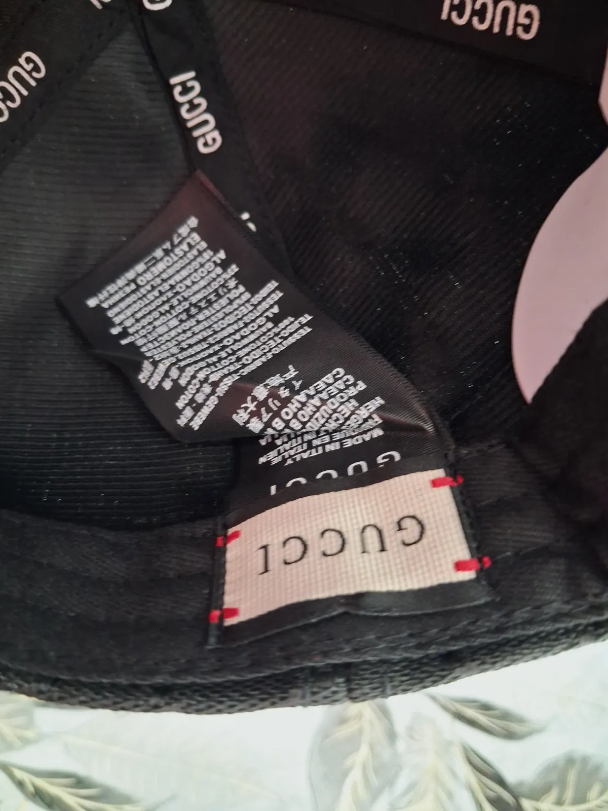 Casquette noire imprimé GG monogramme – Gucci – taille Taille unique 5