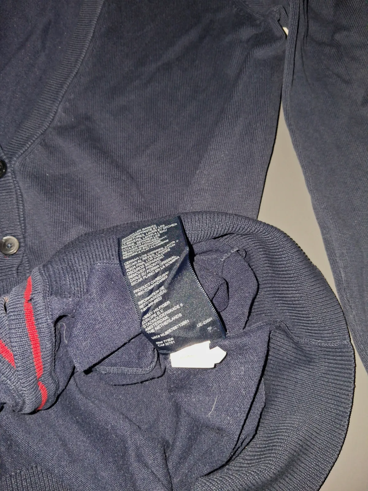 Gilet cardigan Tommy Hilfiger bleu marine – Tommy Hilfiger – taille S 4