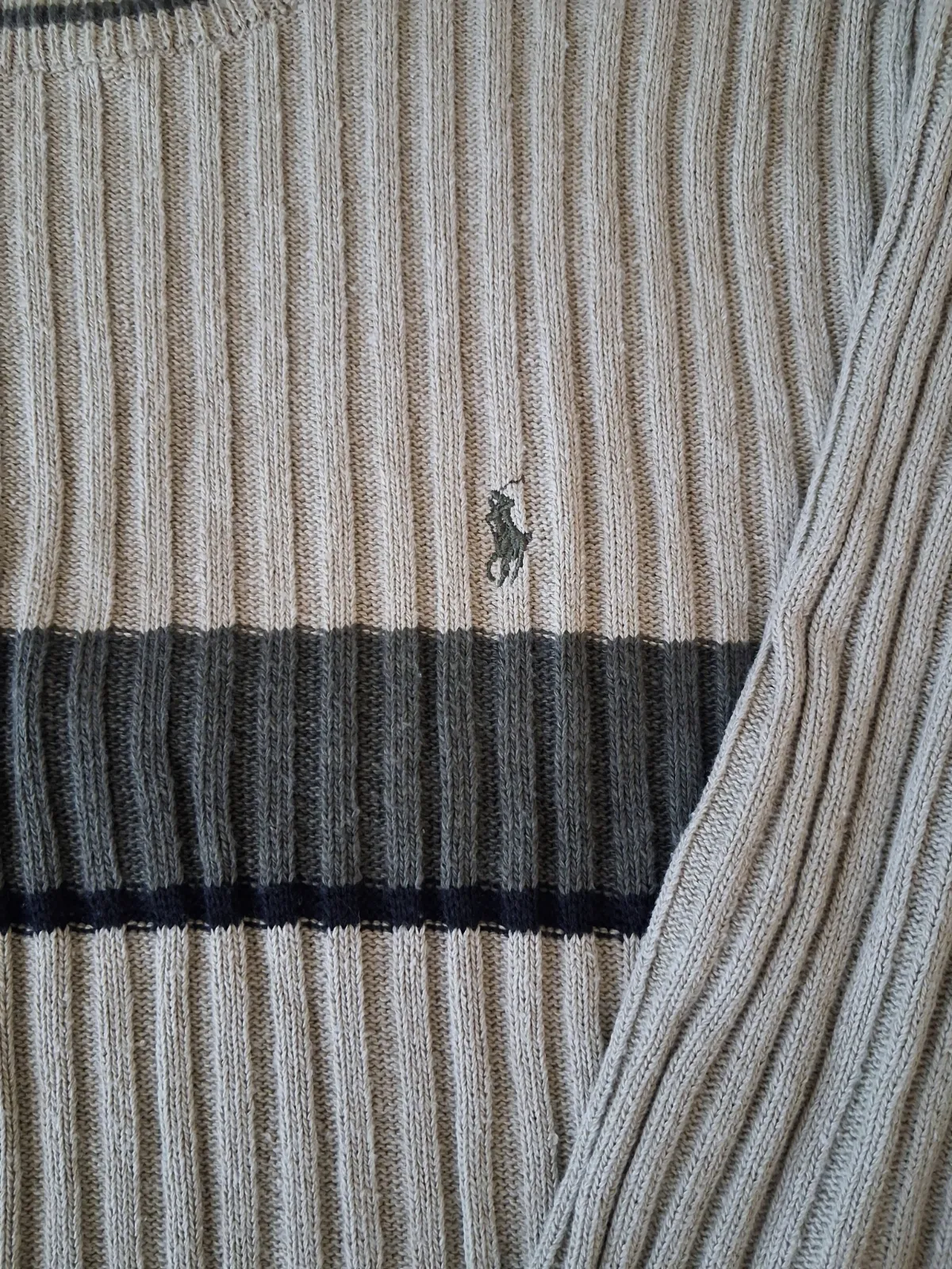 Pull en maille côtelée Polo Ralph Lauren beige – Polo Ralph Lauren – taille L 2