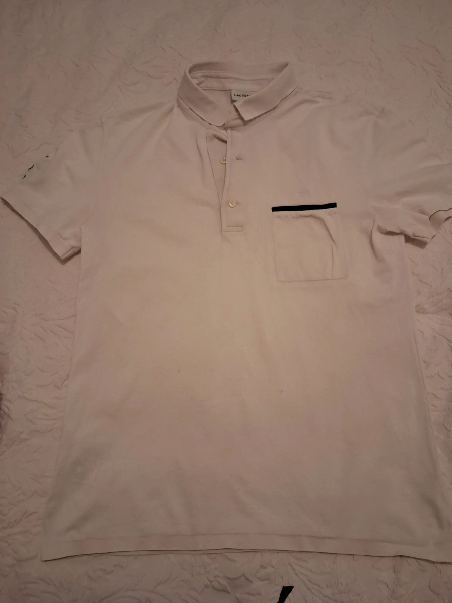 Polo à manches courtes blanc