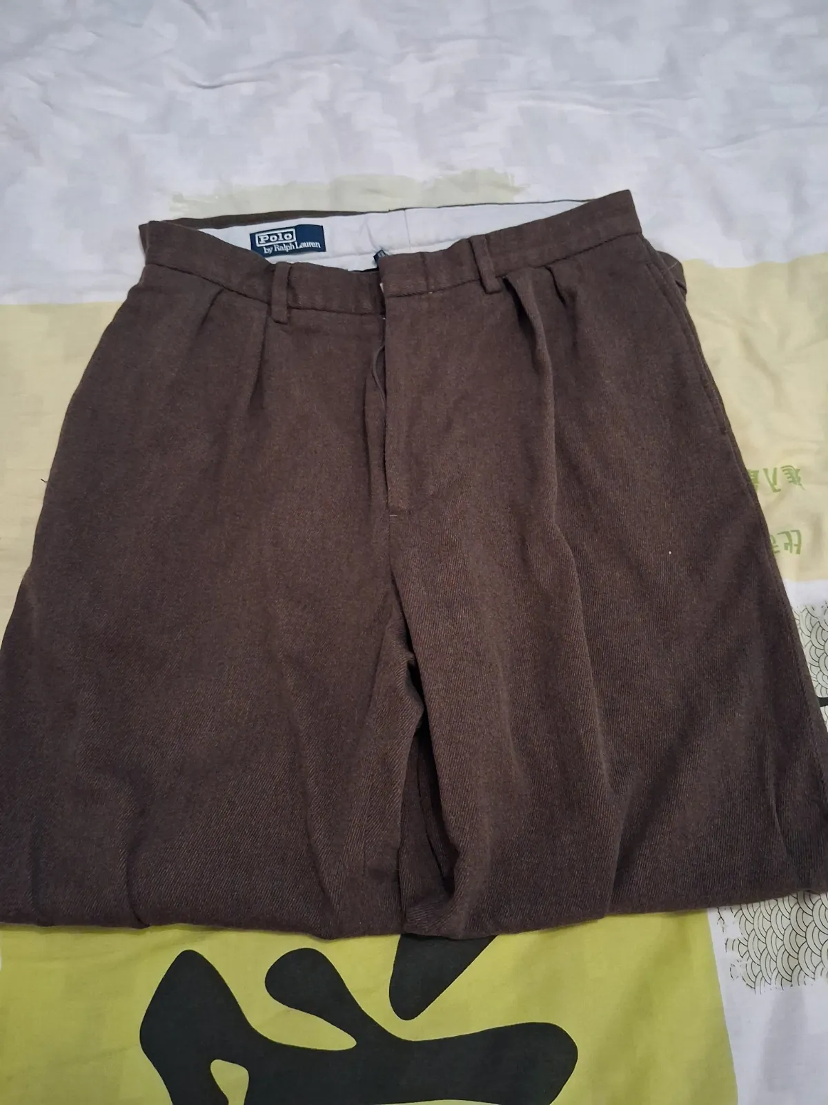 Pantalon à pinces Polo Ralph Lauren marron – Polo Ralph Lauren – taille Taille unique 4