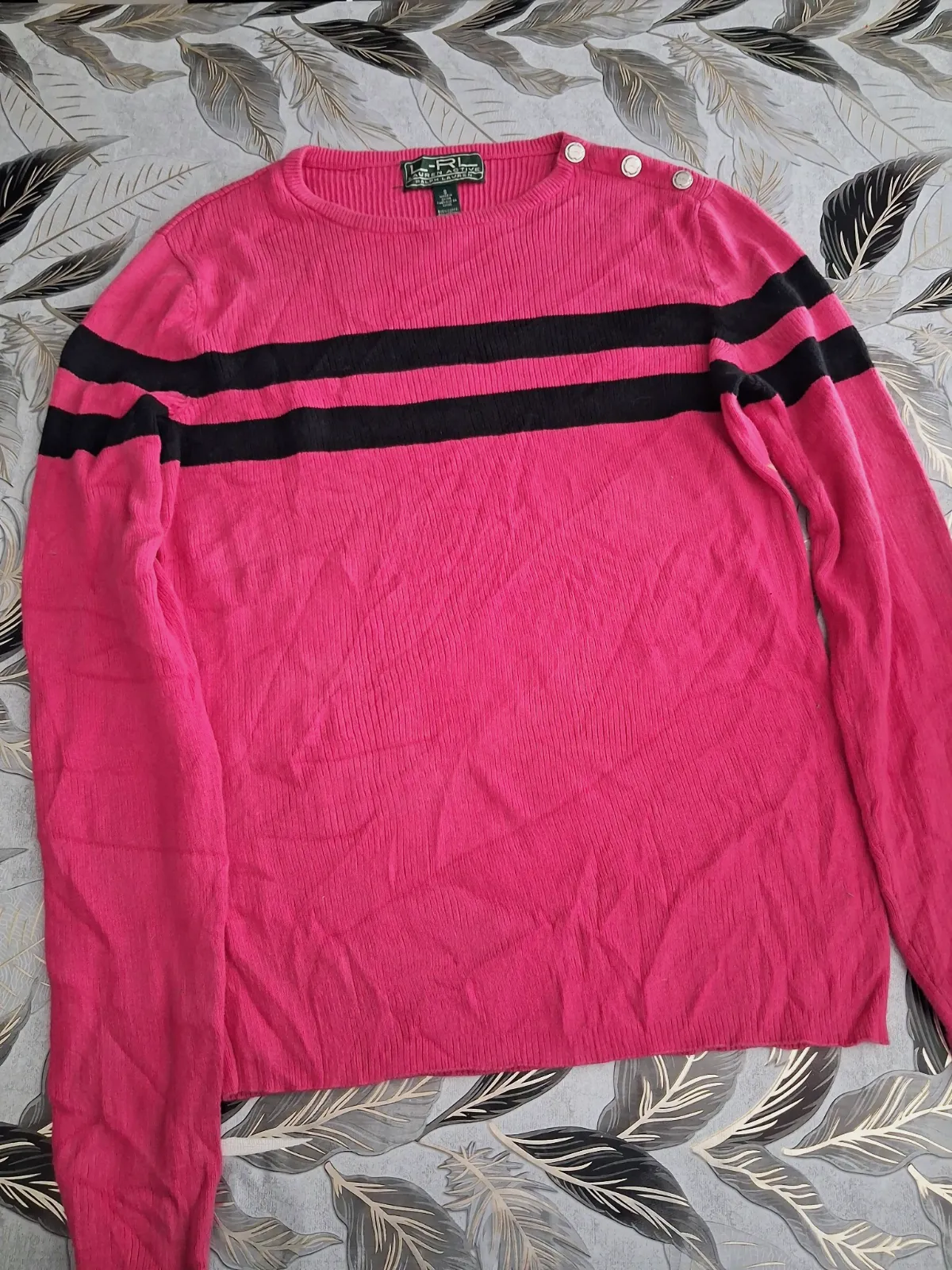 Pull rose à rayures Lauren Ralph Lauren – Lauren Ralph Lauren – taille S 4