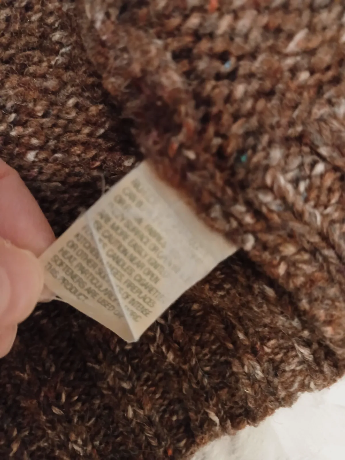 Gilet en maille torsadée marron L.L.Bean authentique 100% – L.L.Bean – taille L 3