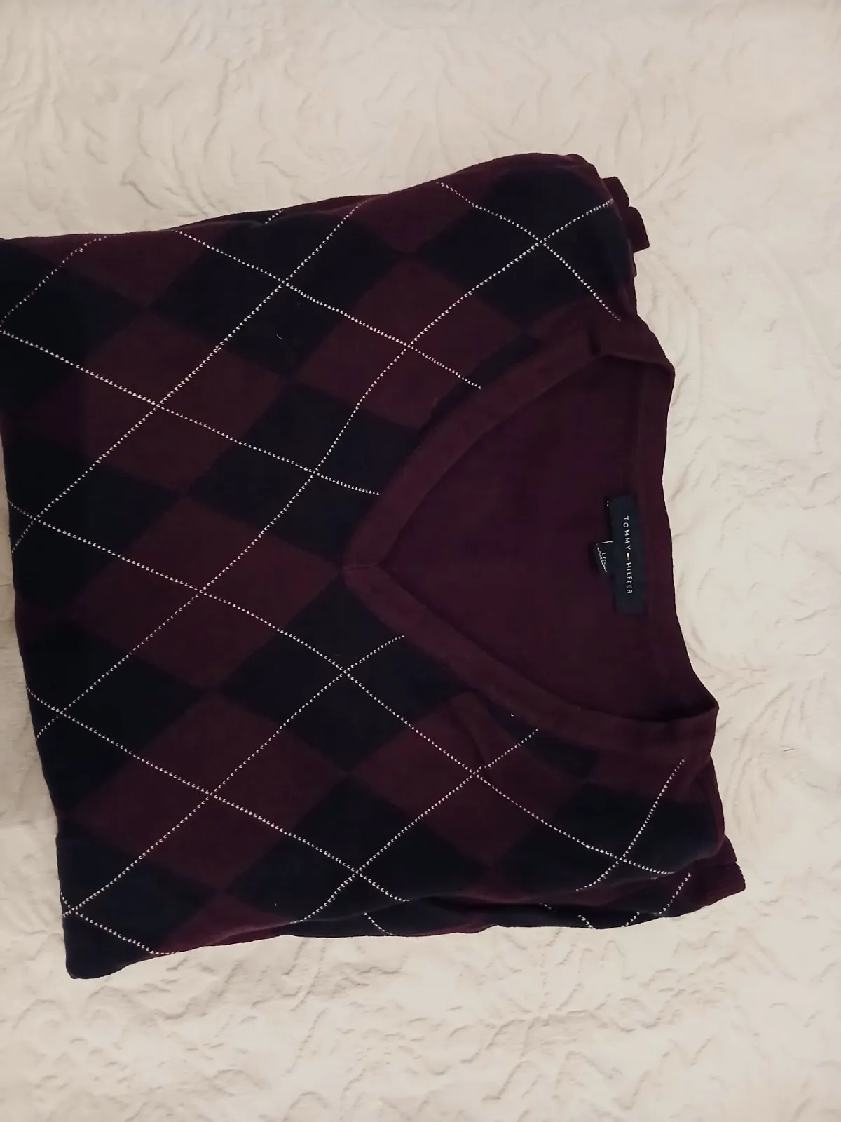 Pull col V à losanges Tommy Hilfiger – Tommy Hilfiger – taille L 3