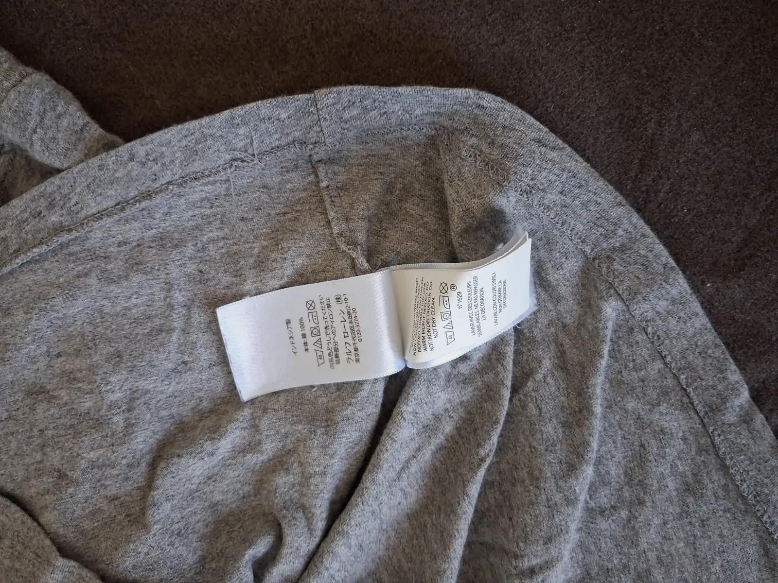 T-shirt manches longues Polo Ralph Lauren gris – Polo Ralph Lauren – taille S 4