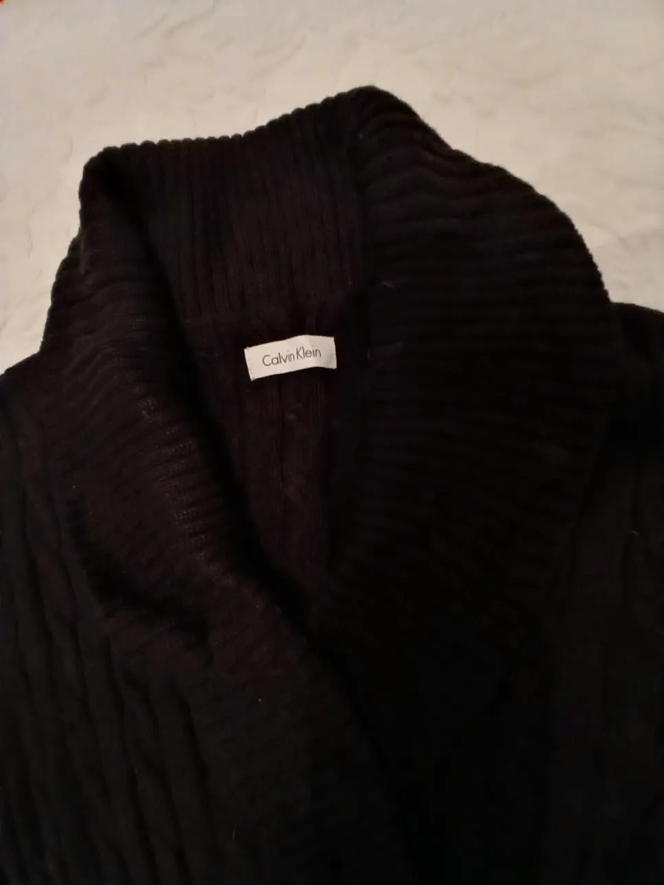 Robe pull longue Calvin Klein en maille torsadée – Calvin Klein – taille Taille unique 3